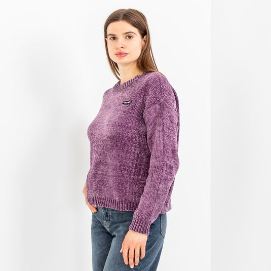 Volcom Women's Bubble Tease Sweater Vintage Violet B0742300-ACI