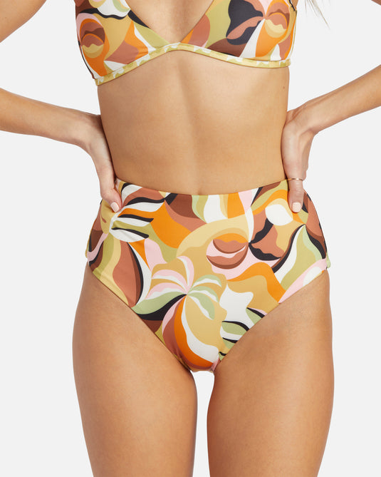 Billabong Women's Return To Paradise Reversible Bikini Bottoms Multi ABJX400912-MUL