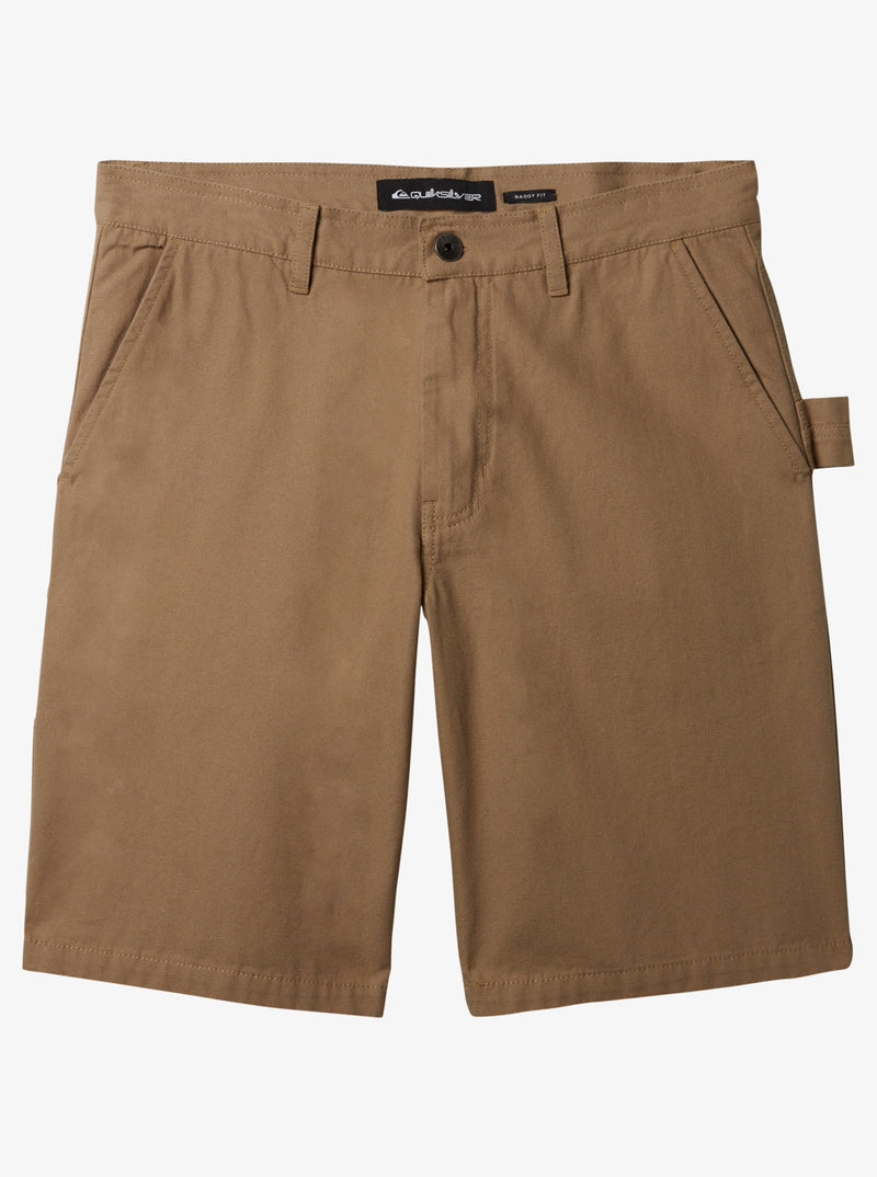 Load image into Gallery viewer, Quiksilver Men&#39;s Carpenter Baggy Fit Shorts Timber Wolf AQYWS03232-TMB0
