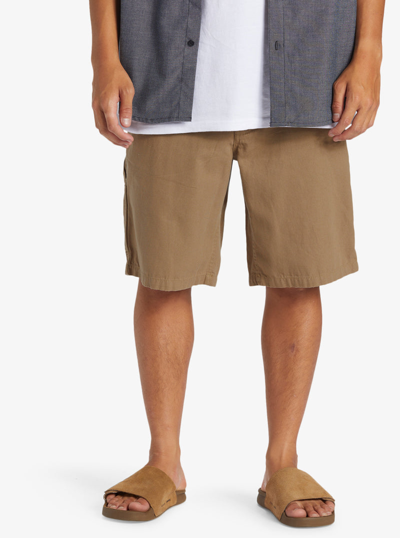 Load image into Gallery viewer, Quiksilver Men&#39;s Carpenter Baggy Fit Shorts Timber Wolf AQYWS03232-TMB0
