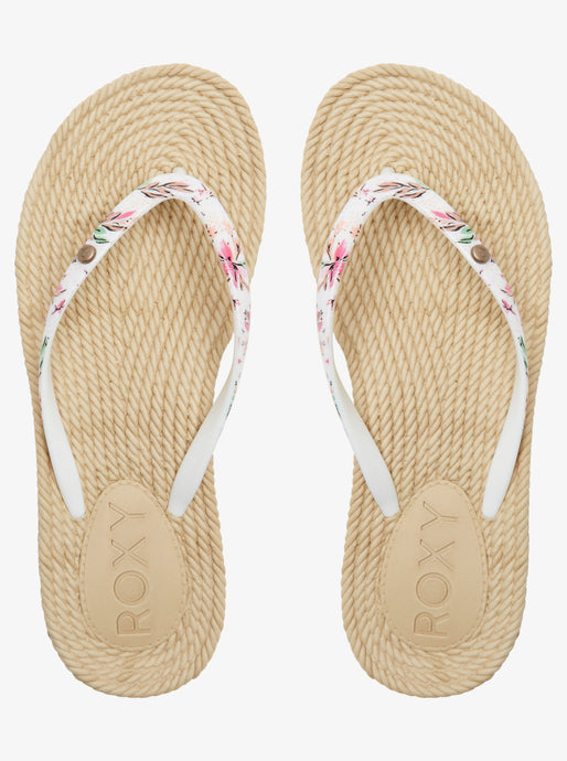 Roxy Women's South Beach Sandals White/Pink ARJL101004-WPN