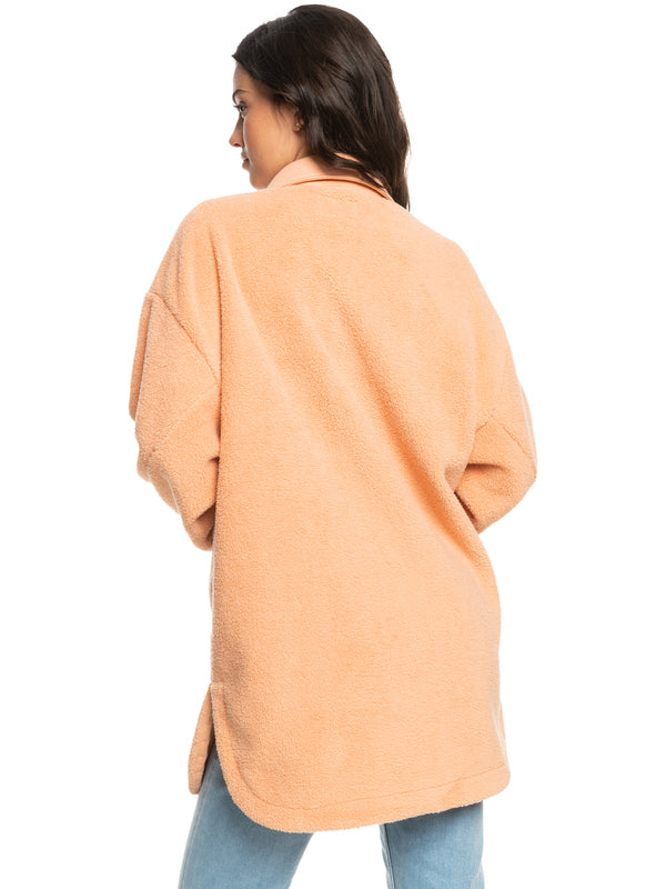 Load image into Gallery viewer, Roxy Switch Up Sherpa Fleece Overshirt Dusty Coral ARJPF03017-NHT0
