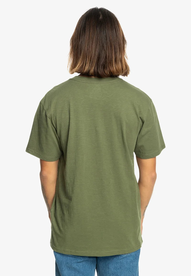 Load image into Gallery viewer, Quiksilver Men&#39;s Step Inside Regual Fit T-Shirt Green EQYZT07678-GPH0
