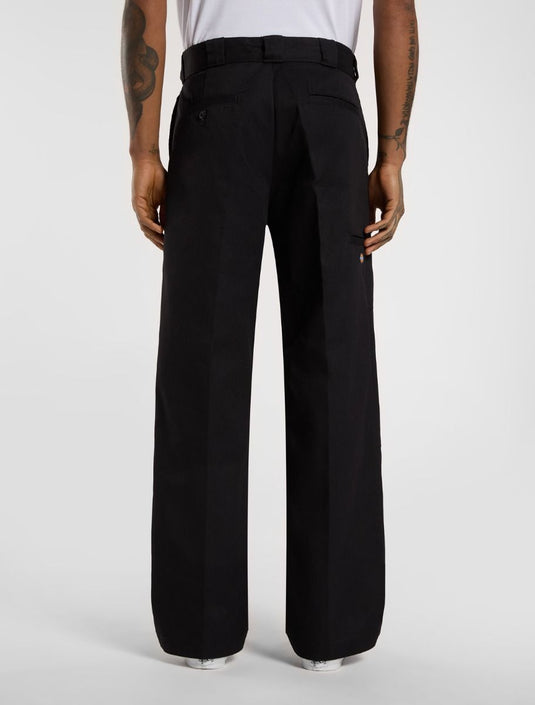 Dickies Unisex Double Knee Loose Fit Work Pants Black DK0A4XK3BLK