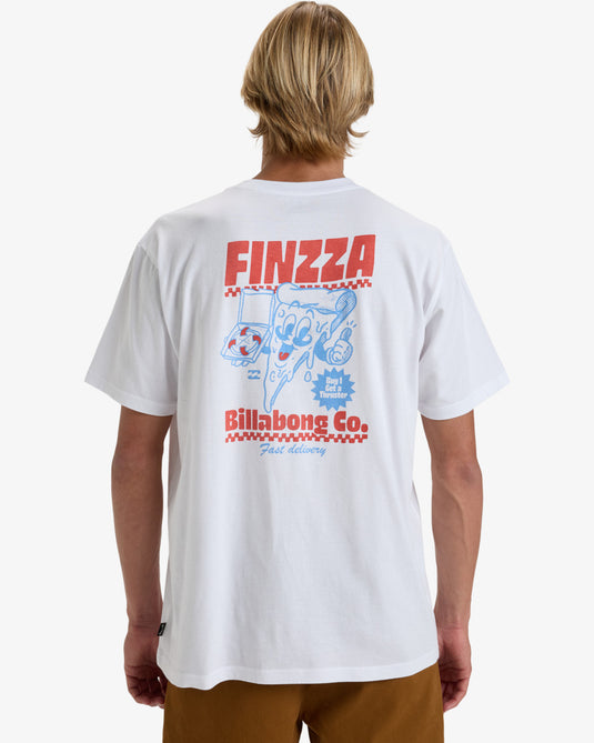 Billabong Men's Lunch Break Short Sleeve T-Shirt White EBYZT00291-WHT
