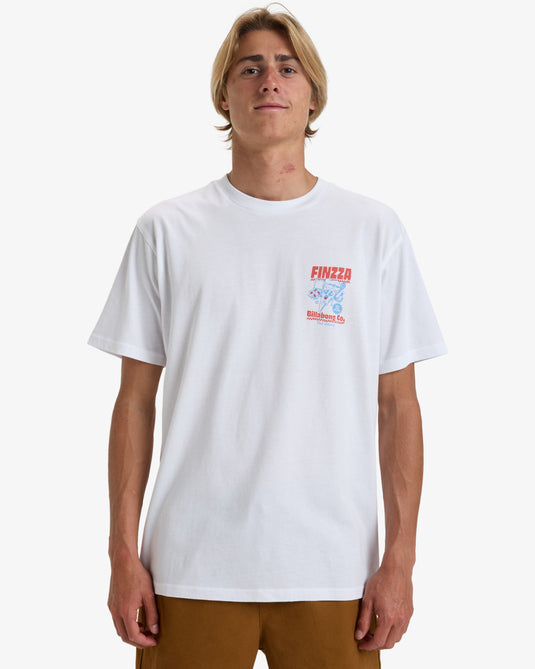 Billabong Men's Lunch Break Short Sleeve T-Shirt White EBYZT00291-WHT