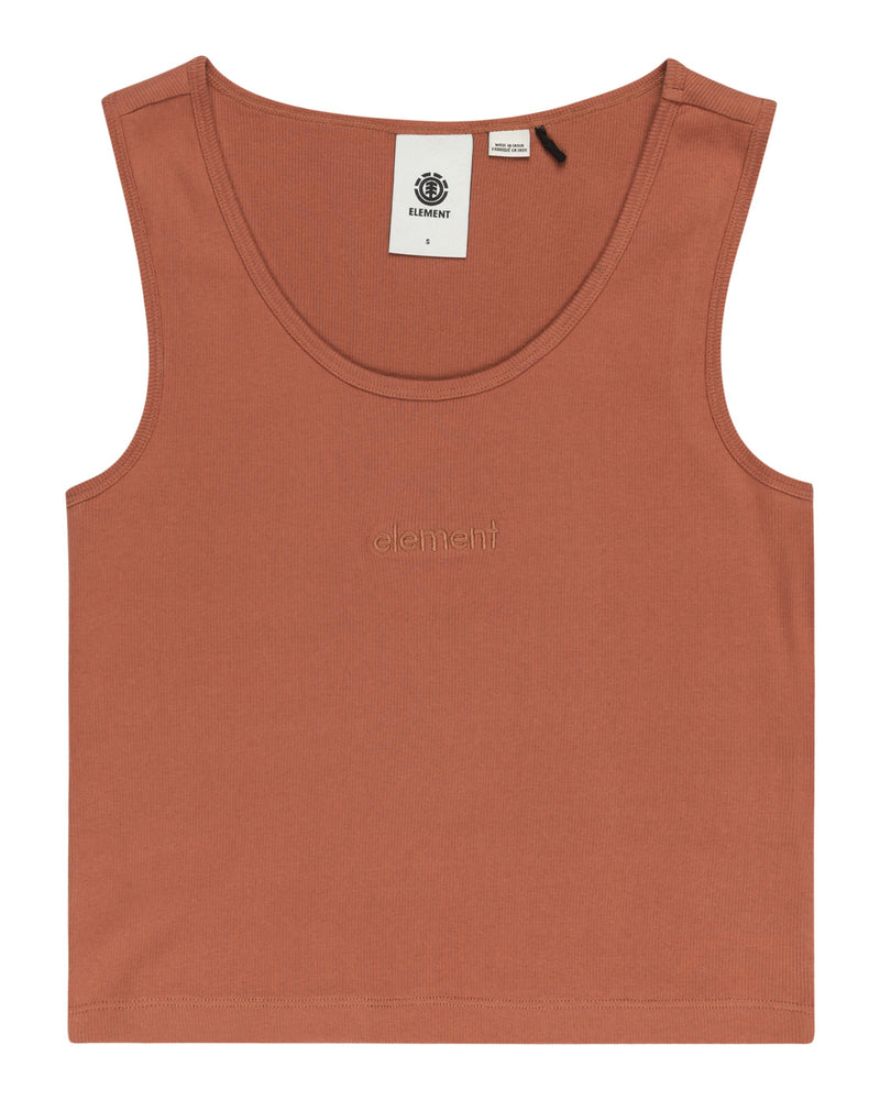 Load image into Gallery viewer, Volcom Women&#39;s Yarnhill Close To Body Fit Crop Top Copper Brown ELJKT00104-CNB0
