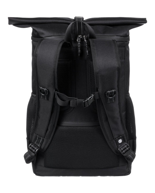 Element Men's Ground Skate Large Progressive Skate Roll-Top Backpack Flint Black ELYBP00149_FBK