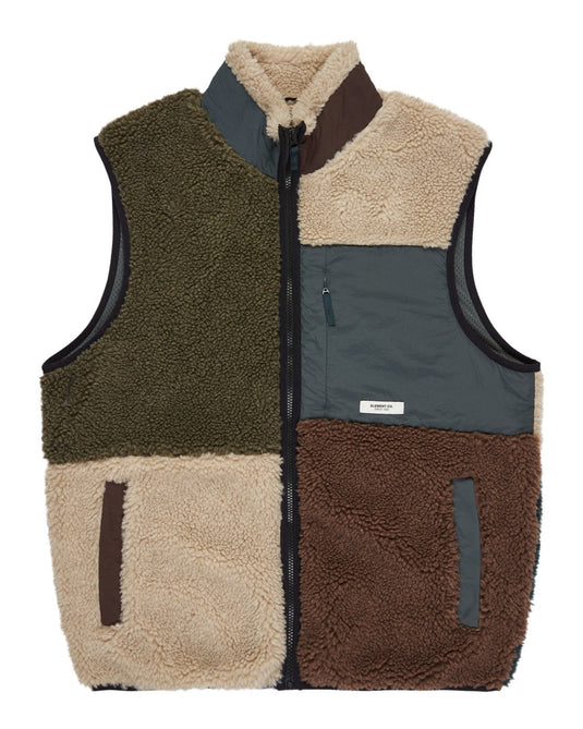 Element Men's Lake Sherpa - Sherpa Vest Multicolor ELYJK00226-KSQE