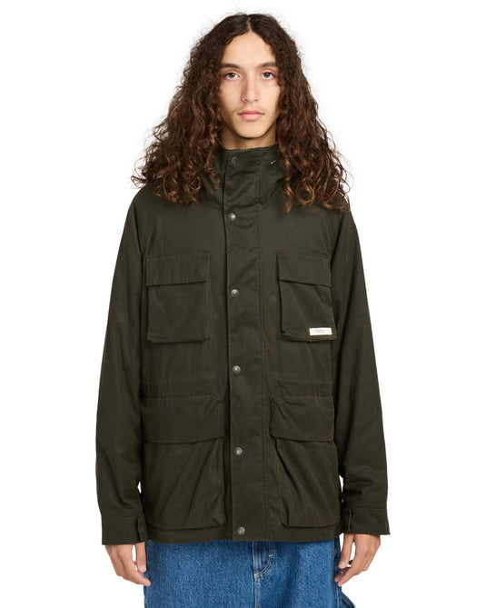 Element Men's Field Waxed Parka Jacket Kalamata ELYJK00280-GZH0