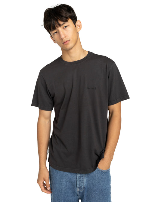 Element Men's Lowcase Pigment Short Sleeve T-Shirt Off Black ELYKT00177-KTA0