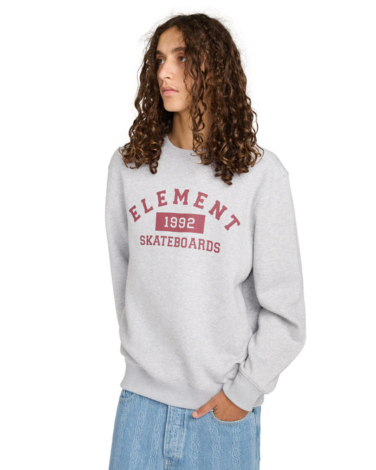 Element Men's Home Team Cr Sweatshirt Mid Grey Heather ELYSF00299-SGBH