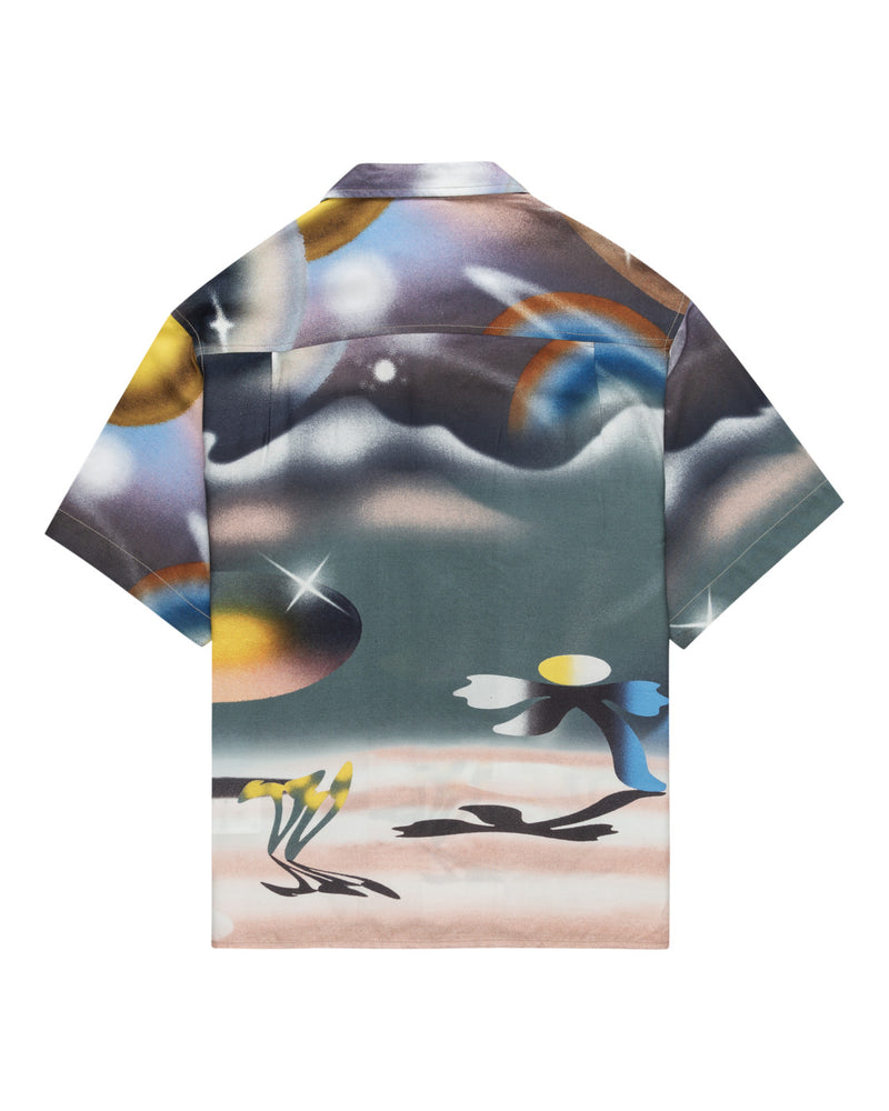 Load image into Gallery viewer, Element Men&#39;s Short Sleeve Big Fit Shirt Saturn Landscape ELYWT00118-GMW7
