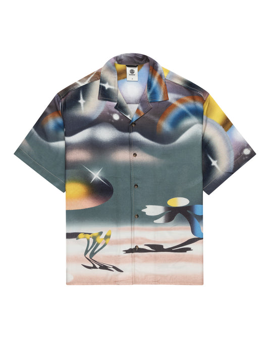 Element Men's Short Sleeve Big Fit Shirt Saturn Landscape ELYWT00118-GMW7