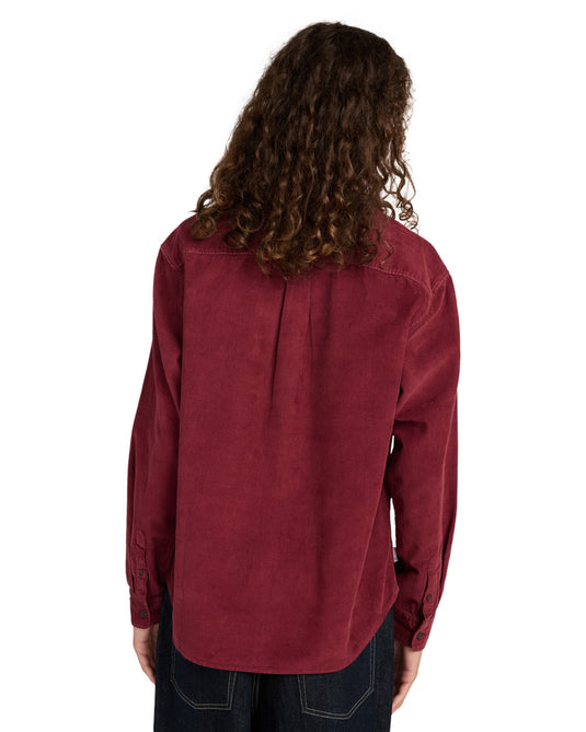 Element Men's Button Down Regular Corduroy Shirt Zinfandel ELYWT00187-RSS0