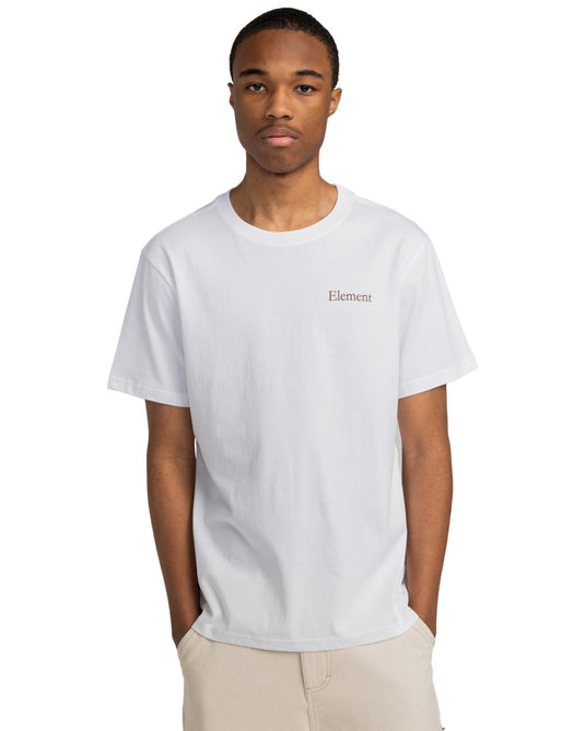 Element Men's SBXE Nest Short Sleeve T-Shirt Optic White ELYZT00516-WBB0