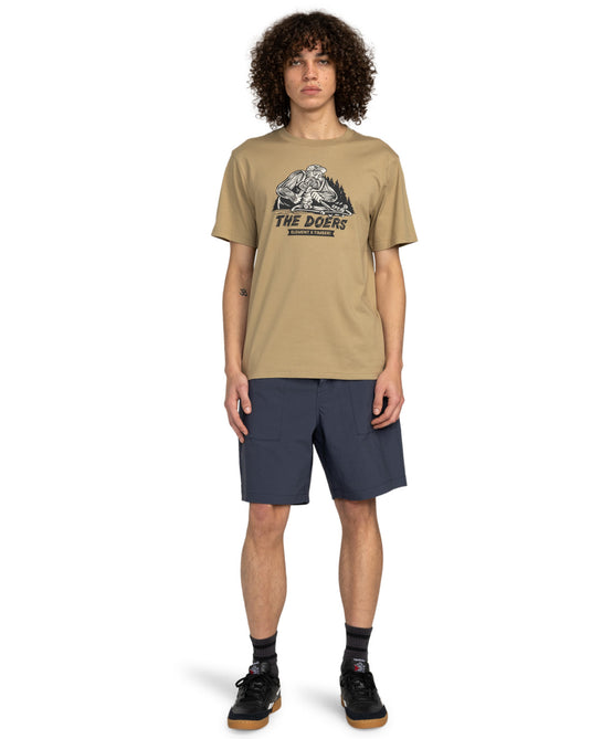 Element Men's Timber Shaper Short Sleeves T-Shirt Khaki ELYZT00521-KHA