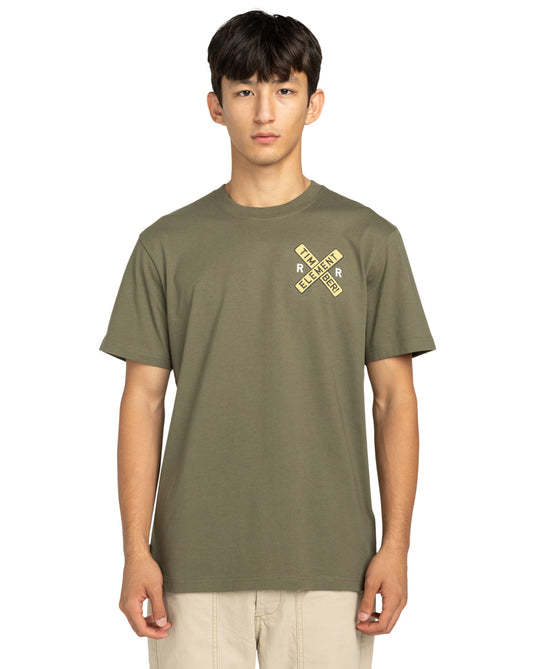 Element Men's Timber Signs Short Sleeve T-Shirt Kalamata ELYZT00586_GZH0