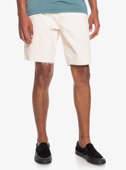 Quiksilver Men's Up Size Natural Short Denim Antique White EQYDS03101-WCL0