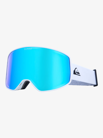 goggles quiksilver Quiksilver Men's Storm Mirror Lens S3 Goggles White/Blue EQYTG03218-WB –  Zero Gravity