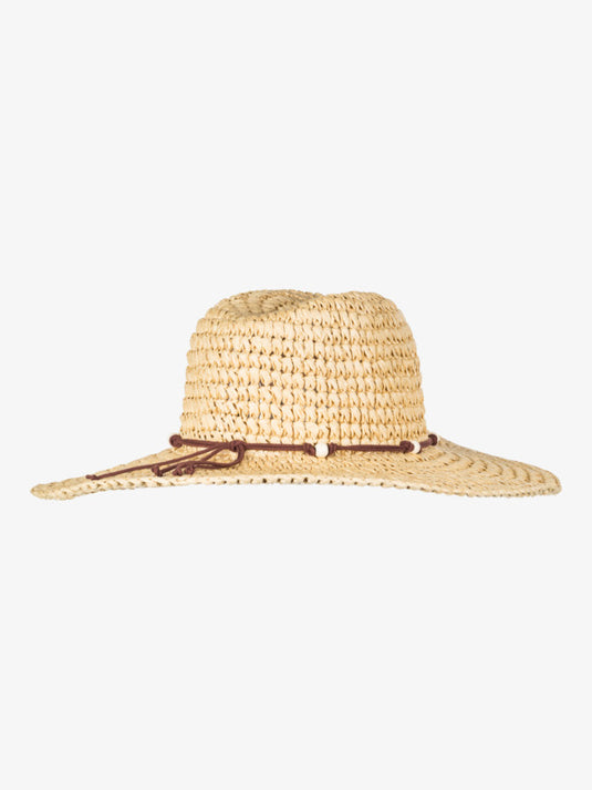 Roxy Women's Cherish Summer Straw Cowboy Hat Natural ERJHA04250-YEF0