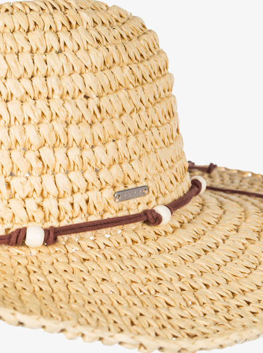 Roxy Women's Cherish Summer Straw Cowboy Hat Natural ERJHA04250-YEF0