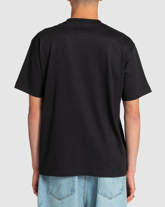 Rvca Men's Americana Pocket Relaxed Fit T-Shirt Black EVYZT00127-BLK