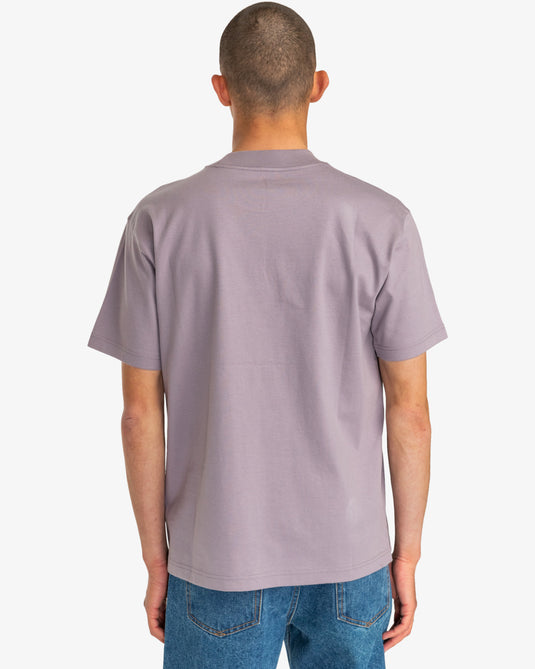 Rvca Men's Balance Flock Rlaxed Fit T-Shirt Gray Ridge EVYZT00146-SLW0
