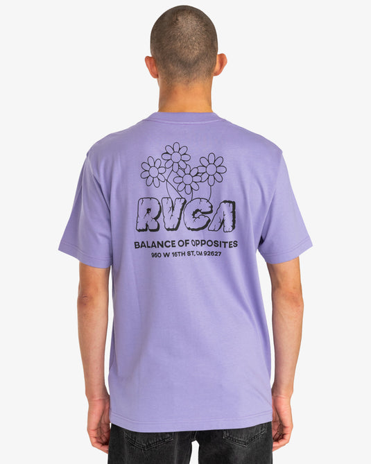 Rvca Men's Gardener Rlaxed Fit T-Shirt Musk Stick EVYZT00174-PEE0