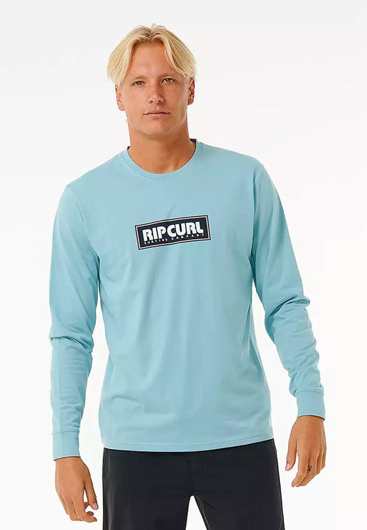 Rip Curl Men's Icons Of Surf UPF Long Sleeve T-Shirt Dusty Blue 12EMRV-3458