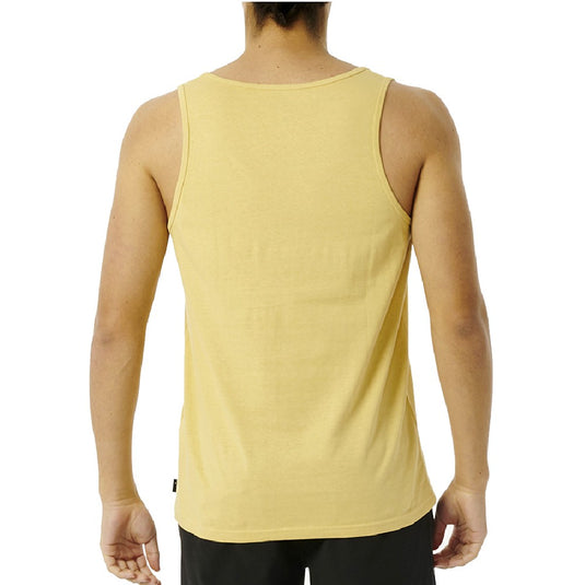 Rip Curl Men's Corp Icon Tank Top Washed Yellow 03IMTE-9746
