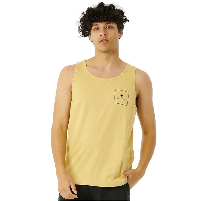 Rip Curl Men's Corp Icon Tank Top Washed Yellow 03IMTE-9746