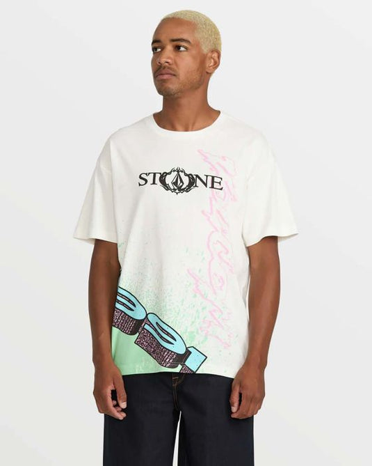 Volcom Men's Heavy Tubes T-Shirt Off White A4322500_OFW