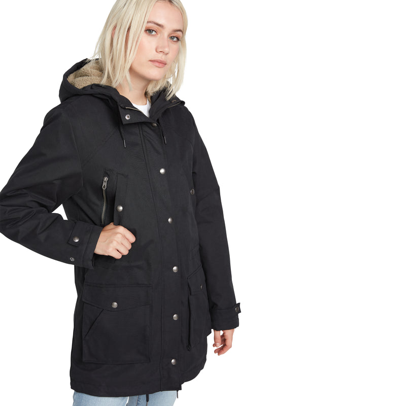 Load image into Gallery viewer, Volcom Walk On By 5K Parka Black B1732110_BLK
