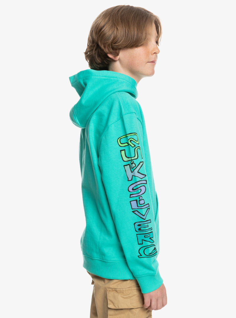 Load image into Gallery viewer, Quiksilver Kids Radical Times Hoodie Pool Green EQBFT03783-GMJ0
