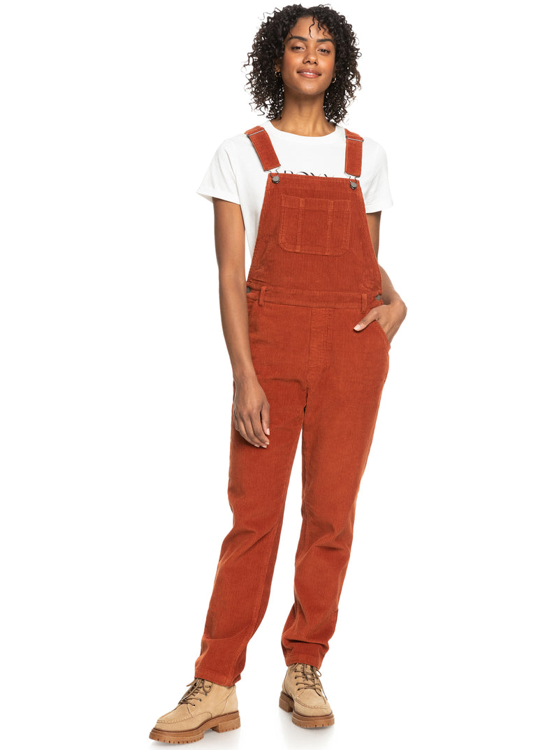 Load image into Gallery viewer, Roxy Jungle Sound Corduroy Jumpsuit Baked Clay ERJWD03664-CNS0
