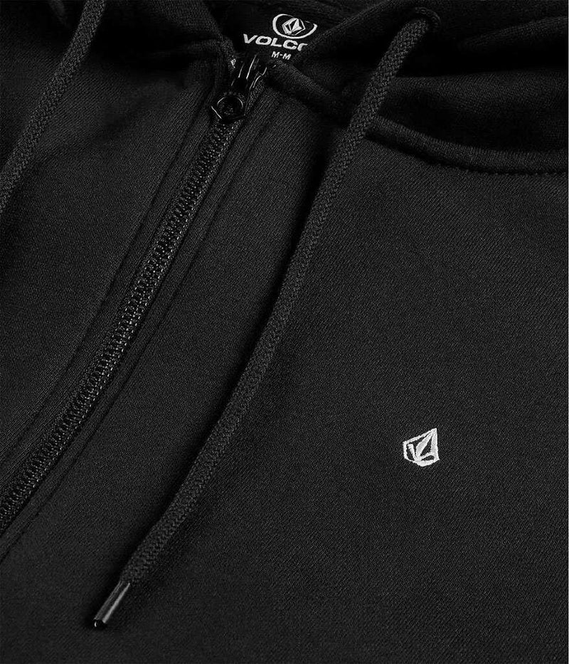 Load image into Gallery viewer, Volcom Men&#39;s Single Stone Zip Hoodie Black A4832500-BLK

