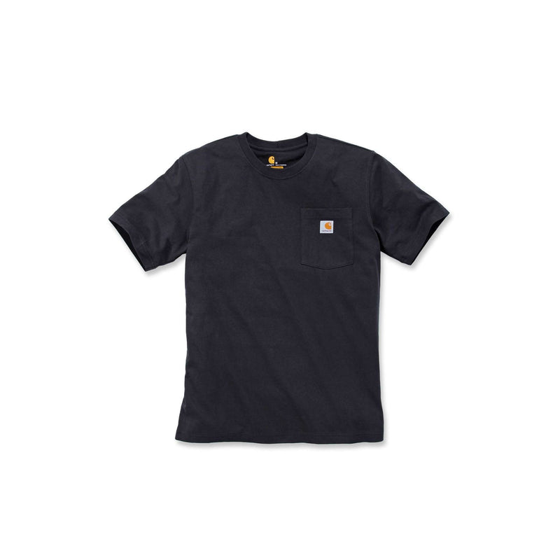 Load image into Gallery viewer, Carhartt Mens&#39; Relaxed Fit Heavyweight Short-Sleeve Pocket T-Shirt Black 103296-001
