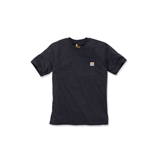 Carhartt Mens' Relaxed Fit Heavyweight Short-Sleeve Pocket T-Shirt Black 103296-001
