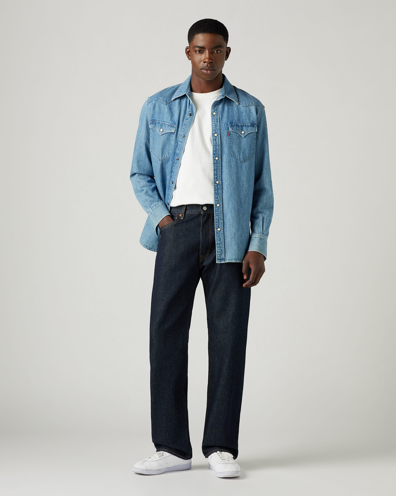 Load image into Gallery viewer, Levi&#39;s Mens&#39; 555™ Relaxed Straight Pants Welcome To The Game 000LO0000
