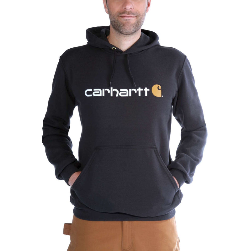 Load image into Gallery viewer, Carhartt Mens&#39; Loose Fit Midweight Logo Graphic Sweatshirt Black 100074-001

