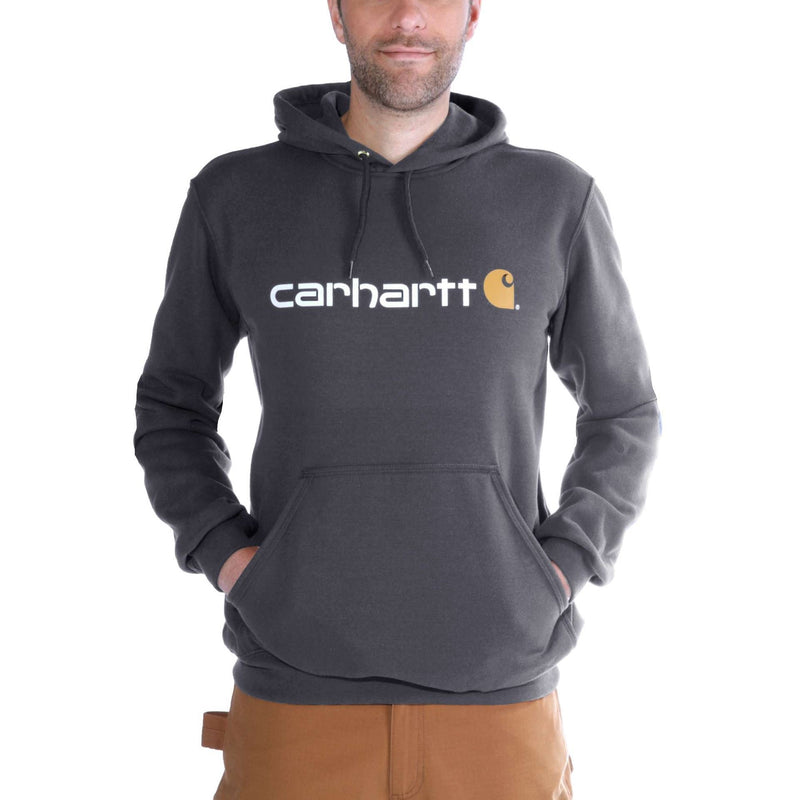 Load image into Gallery viewer, Carhartt Mens&#39; Loose Fit Midweight Logo Graphic Sweatshirt Carbon Heather 100074-026
