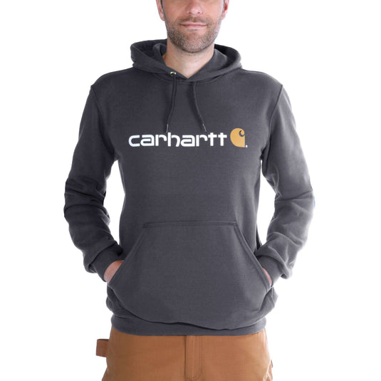 Carhartt Mens' Loose Fit Midweight Logo Graphic Sweatshirt Carbon Heather 100074-026