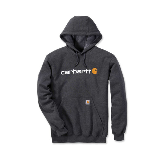 Carhartt Mens' Loose Fit Midweight Logo Graphic Sweatshirt Carbon Heather 100074-026