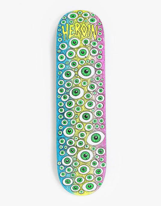 Heroin Toxic Fade Eyes 8.25" Skateboard Deck Multicolor EQ06010125