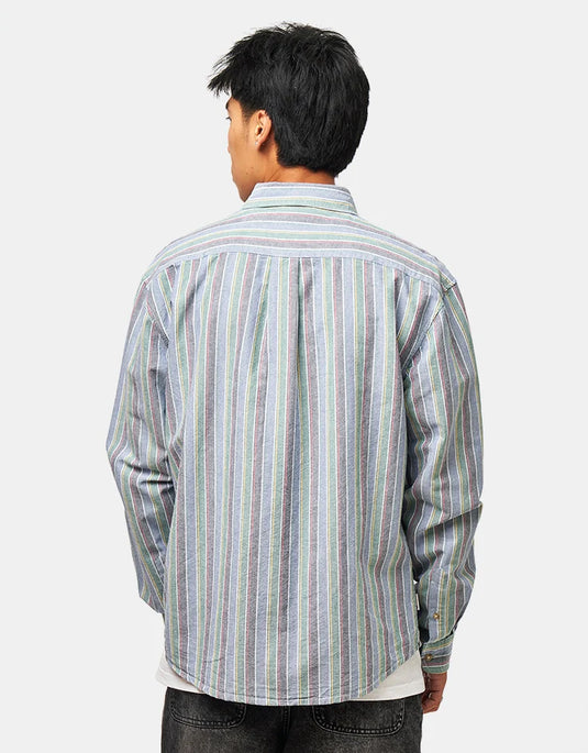 Element Men's Button Down Regular Oxford Long Sleeve Shirt Multicolours ELYWT00207-BJG4