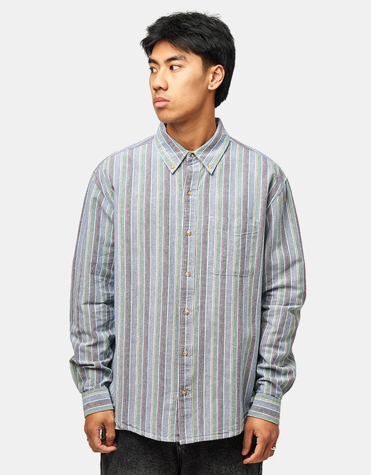 Element Men's Button Down Regular Oxford Long Sleeve Shirt Multicolours ELYWT00207-BJG4
