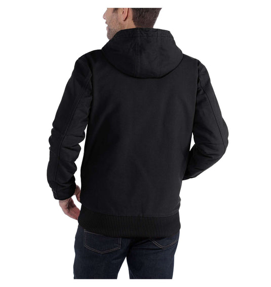 Carhartt Men's Loose Fit Washed Duck Insulated Active Jacket Black 104050-BLK