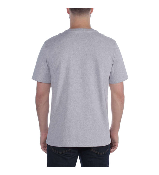 Carhartt Mens' Relaxed Fit Heavyweight Short-Sleeve T-Shirt Heather Gray 104264-HGY