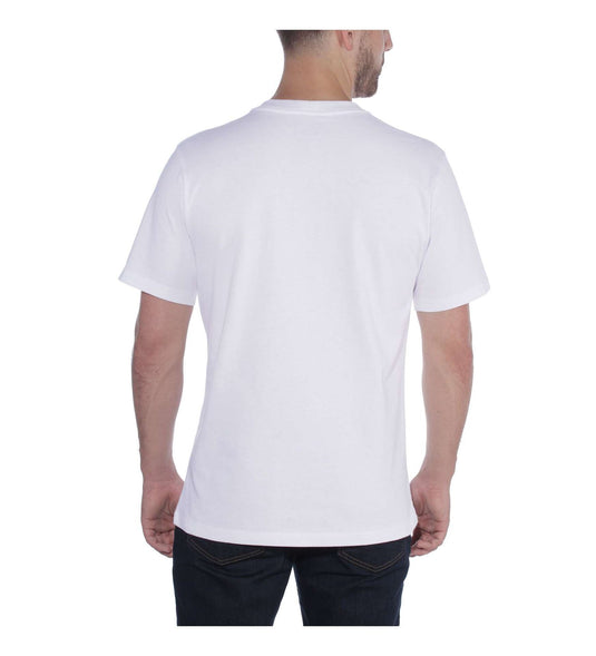 Carhartt Mens' Relaxed Fit Heavyweight Short-Sleeve T-Shirt White 104264-WHT